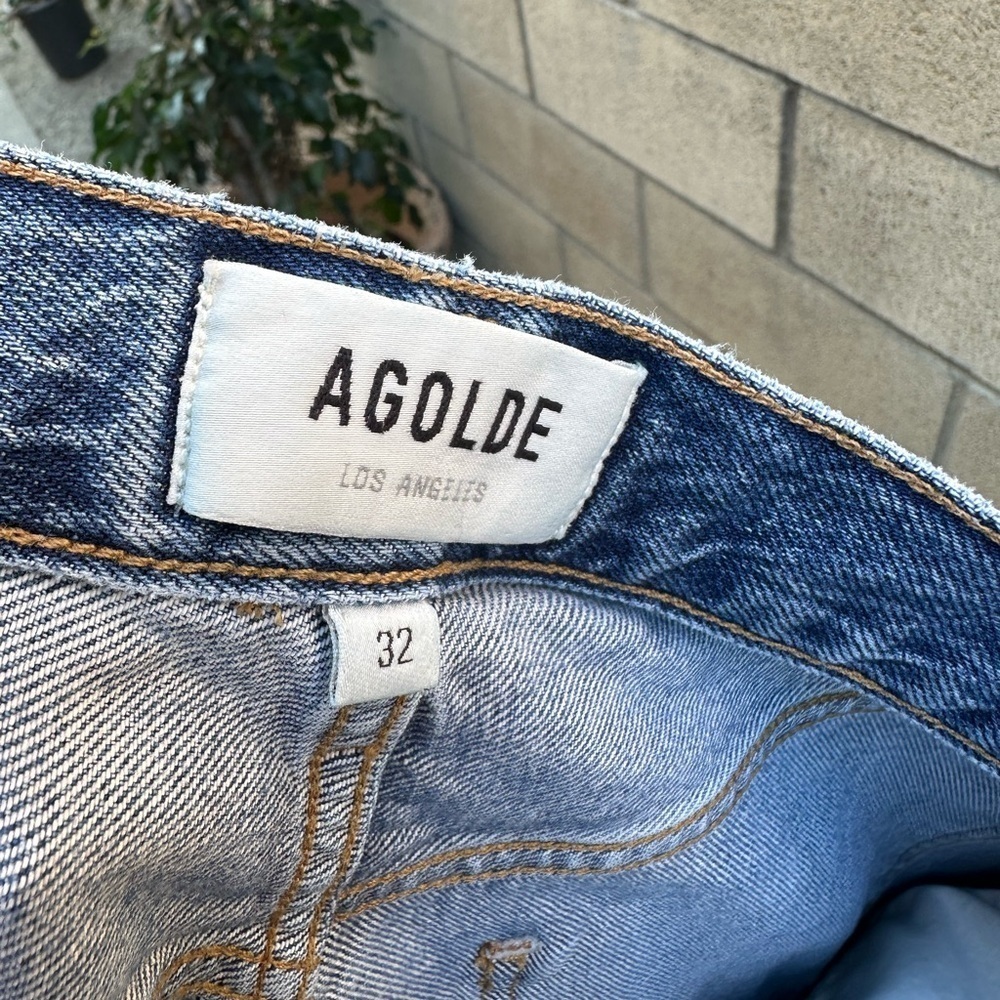 Agolde Riley High Rise Straight Crop in Collective Women’s Size 32 - Picture 6 of 12